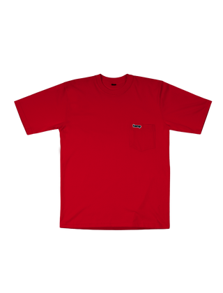 HAMP POCKET TEES BLOOD RED