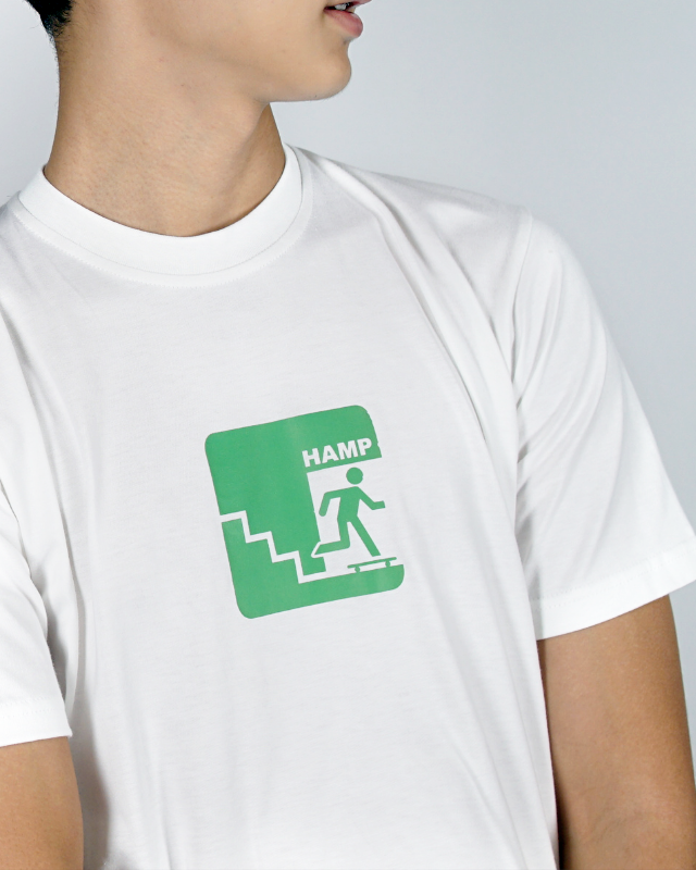 EXIT TO SKATE WHITE TEES