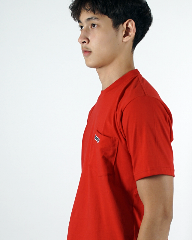 HAMP POCKET TEES BLOOD RED