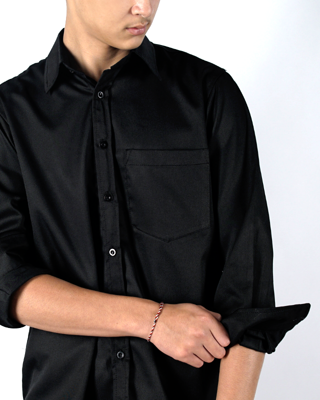 HAMP LONG SLEEVE SHIRT BLACK